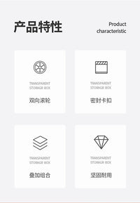 塑料透明床底收纳箱整理箱衣柜衣物衣服棉被储物箱手提床底滑轮箱