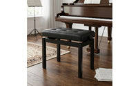 Padded Adjustable Piano Bench Wooden Piano Bench Sturdy Seat Ergonomic for Home Studio, Classroom