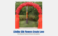 Artificial Flower Arch Door, Silk Flower Wedding Decor, Large Event Setup, Multiple Color Options
