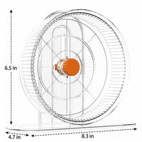 Silent Hamster Wheel and 12cm Hamster Wheel with Stand, Gerbil Wheel for Small Breeds, Exercise Toy for Dwarf Hamsters