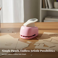 Labor-Saving Decorative Hole Punch Child Friendly DIY Paper Shape Puncher Easy to Use for Children, Crafters, Card Making, School Projects
