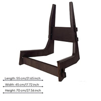 Sturdy Standing Guitar Rack Stable Base Wood Guitar Stand Hardwood Instrument Storage Space Saving for Music Room