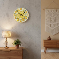 Fruit Themed Clock Silent Movement Home Decor Nordic Design for Living Room