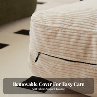 Lazy Sofa Fold-out Single Bed Chair Washable Cover Convertible Sleeper Chair Space Saving Living Room Seating Multi-Functional Design for Apartment Dwellers, Young Adults, Office Workers, Bedroom, Balcony, Small Areas