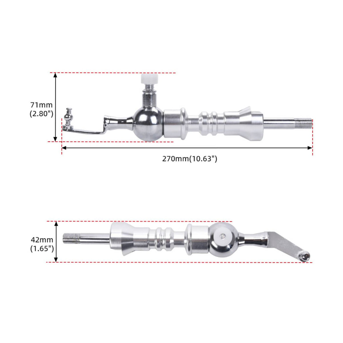 Effortless Shifting Short Throw Shifter Easy to Install Gear Selector Lever Extender Metal Build Manual Gear Selector Lever Aluminum Alloy for Tuning, Replacement