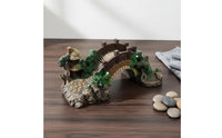 Fish Tank Arch Bridge Provides Shelter and Hiding Spots Fish Tank Bridge Decoration for Aquatic Life Turtle Basking Resting Area