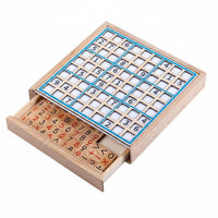 No Paper Needed Wooden Sudoku Board Learning Through Play Math Thinking Game Brain Training Sudoku Challenge Set Natural Wood for Classroom
