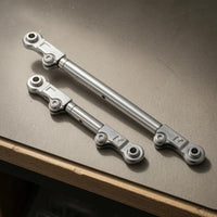 2 Pieces Adjustable Tie Rod   RC Steering Link Rod Eyelet Mount