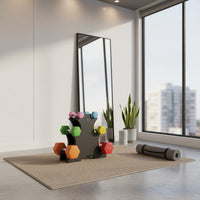 Dumbbell Storage Stand Large Capacity Diagonal Base Weight Stand Anti-Slip Rubber Feet Fitness Equipment for Gym