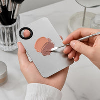 Makeup Foundation Concealer Palette with Finger Ring and Mixing Spatula