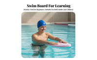 Swimming Kickboard Beginner Friendly Swim Practice Tool Non-Slip Grip Pool Training Board for Children, Beginners, Lake, Beach