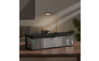 CD Storage Bag Transparent DVD Storage Bag CD Holder with Clear Window Zippered Media Holder with Handles Portable