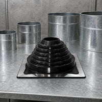 Roof tube Flashing Heat Resistant Silicone Roof Flashing Stepped Cone Square Base tube Boot