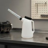 Oil Dispenser Bottle Dispensing Bottle with Spout Controlled Drizzle Oil Carafe for Mechanics