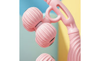 Anti-Slip Handle Circular-Shaped Leg Massager Adjustable Width Leg Clamp Roller Massage Equipment for Post-Workout