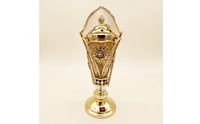 Electric Scent Warmer Electrically Powered Scent Warmer with Mesh Panels Metal for Prayer Space, Living Room, Entryway