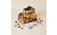 3D Wooden Model Kit House Creative Gift DIY Japanese Dollhouse Kit Home Decor