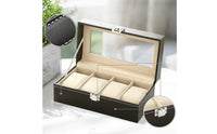 Glass Lid Watch Display Box Sturdy Watch Storage Box Clear Storage Holder Transparent for Countertop