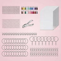 251 Pieces Shrink Keychain Kit Colorful Tassels Shrink Craft Set Personalized Crafts Craft Supplies for Party