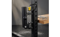 Clamp Style Barbell Holder Locking Knob Gym Rack Attachment Tethered Rack Mounted Barbell Rest 16-26 Mm Fit