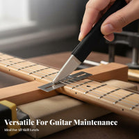 Abrasive-Coated Coated Fret Crowning File Professional Grade Double-Headed Fret File Long-Lasting for Hobbyists, Instrument Repair, Workshop