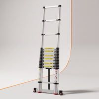 Telescopic Ladder Aluminum Extension Ladder Foldable for Homeowners, Contractors, Home Maintenance, Renovation, Installation