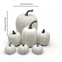 7 Pieces Artificial Pumpkins Seasonal Foam Pumpkins Decorative Decorations for Halloween, Wreaths