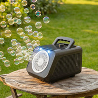 Battery-Powered Portable Bubble Machine Compact Electric Bubble Machine Lightweight Toy Indoor for Weddings, Backyard