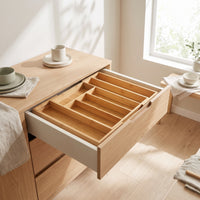 Bamboo Drawer Organizer Natural Expandable Drawer Organizer Sturdy