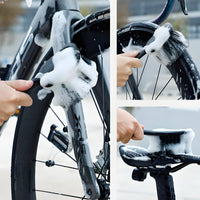 8 Pieces Allall-in-Single Bike Cleaning Kit Easy to Use Bike Cleaning Brush Kit Cycle Wash Brush Set for Garage