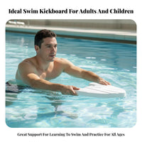 Swimming Kickboard Beginner Friendly Swim Practice Tool Non-Slip Grip Pool Training Board for Children, Beginners, Lake, Beach