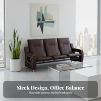 3 Pieces Complete Set 3-Piece Couch and Table Combo Business design Office Furnishing space-saving Reception Seating Modern Design for business leaders, Interior Designers, Hotel Managers, Waiting Room
