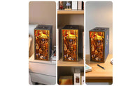 DIY Shelf Vignette Kit Wizard-Themed Miniature House Set Handcrafted Desktop Model with Shelves for Hobbyists, Desk