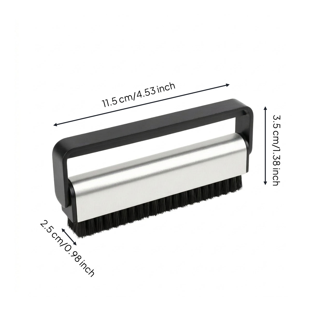 Soft Carbon Fiber Vinyl Brush Handheld Anti-Static Vinyl Brush Compact Gentle for Audiophiles, DJ, Home Audio