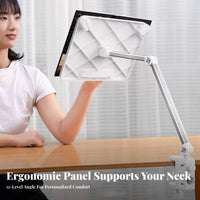 360° Rotation Adjustable limb Book Stand Foldable Design Clamp-on Cantilever limb Sturdy Build perusing Aid Wide Compatibility for Children, Office Workers, Musicians, Study Room, Bedroom, Home, Kitchen