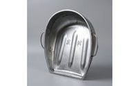 Iron Grain Scoop with Side Handles Deep-Basin Seamless Metal Ladle Versatile for Farmers, Granaries