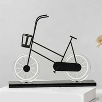 Wire-Frame Two-Wheeler Decor Minimalist Two-Wheeler Figurine Furniture Base Bike Sculpture for Living Room