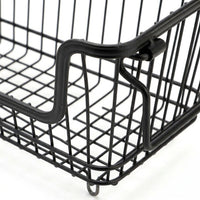 Kitchen Storage & Organisation Wire Baskets with Handles for Shelves, Stackable Metal Bins for Cupboards and Countertops