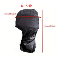 Outboard Motor Cover Weather-Resistant Outboard Engine Cover Resistant Hood for Boat Owners, Dock