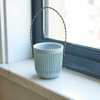 Plant Pots for Indoor Plants and Outdoor Plants, Nordic Style Hanging Pot with Inner Pot and Chain