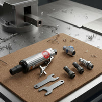 Pneumatic Die Grinder Kit Compact Size Air Powered Rotary Tool Set Aluminum Body