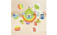 Wooden Rainbow Stacker Colorful Wooden Stacking Toy Learning for Home, Classroom