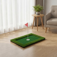 Foam-Backed Putting Mat Turf-Like Golf Practice Mat Artificial Putting Green Premium for Golfers, Home, Backyard