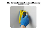 Non-Slip Grip Sandpaper Holder Anti-Skid Sandpaper Holder Block Flat Base Hand Sander Ergonomic Design for DIY Enthusiasts, Woodworkers, Wall Finishing, Home Renovation, Woodworking, Furniture Restoration