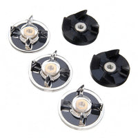 5 Pieces Replacement Gear Kit Threaded Metal Insert Blender Replacement Gear Kitchen Spare Part Multi-Prong Chrome-Like