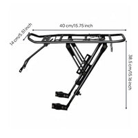 Quick Release Rear Bike Rack Easy Installation Mountain Bike Luggage Carrier Stable Design Cycle Rear Rack for Commuters
