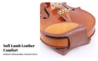 Violin Shoulder Rest Comfortable Soft Violin Shoulder Pad Non-Slip Soft Chinrest Cushion for Violinists, Music Students, Orchestra, Performances, Home
