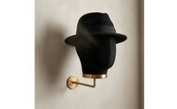 Velvet-Covered Wall-Mounted Mannequin Head Space Saving Wall Mounted Mannequin Head Long-Lasting Hairpiece Display Stand Multipurpose
