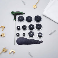 Saxophone Tone Hole Multiple-Piece Set Saxophone Pad Seat Tool Airtightness Recovery Sax Neck Repair Tool for Professionals