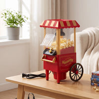 Electric Popcorn Maker Compact Popcorn Maker with Clear Cover for Movie Nights, Home